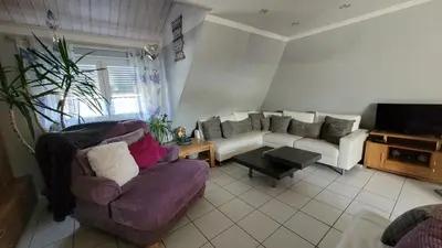 Ein Sitzbereich in der Unterkunft Biggy's Apartment