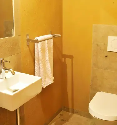 Ein Badezimmer in der Unterkunft Atempause Fichtelgebirge