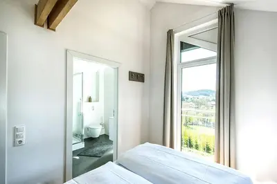 Ein Bett oder Betten in einem Zimmer der Unterkunft Einzelhaus Premium