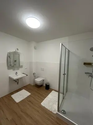 Ein Badezimmer in der Unterkunft Schöne Ferienwohnung im Zentrum