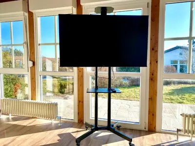 TV/Unterhaltungsangebot in der Unterkunft Ferienhaus Bayreuth für 10 Personen mit Garten