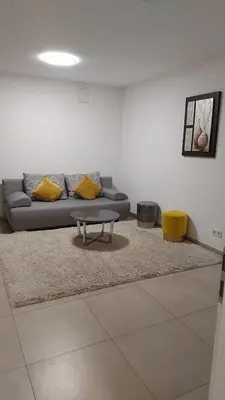 Ein Sitzbereich in der Unterkunft Wunderschöne Wohnung in ruhige Stadtviertel