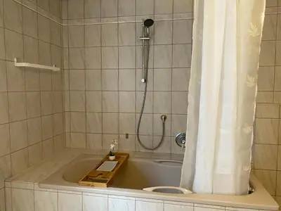 Ein Badezimmer in der Unterkunft Ferienhaus Trockau für 10 Personen