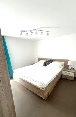 Ein Bett oder Betten in einem Zimmer der Unterkunft Loft1 Bieberswöhr Nähe Bayreuth