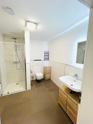 Ein Badezimmer in der Unterkunft Loft1 Bieberswöhr Nähe Bayreuth