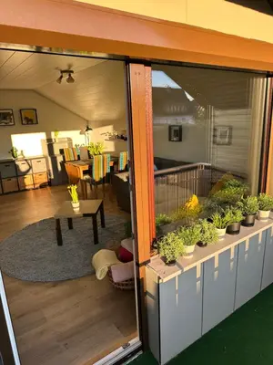 Grundriss der Unterkunft Ferienwohnung Kunterbunt