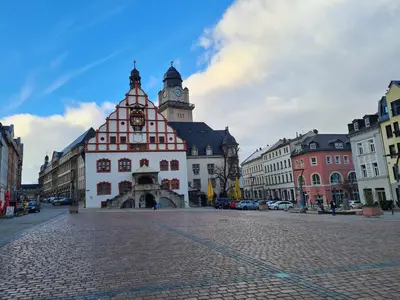 Das Gebäude in dem sich die Pension befindet