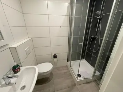 Ein Badezimmer in der Unterkunft Pension Anno 1866