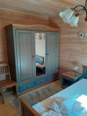 Ein Bett oder Betten in einem Zimmer der Unterkunft Ferienwohnung Gruber