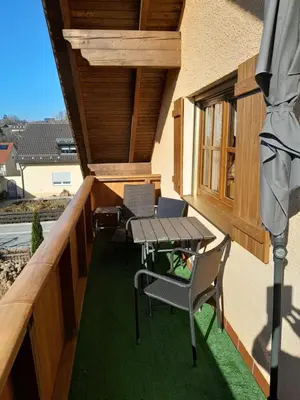 Ein Balkon oder eine Terrasse in der Unterkunft Ferienwohnung Gruber