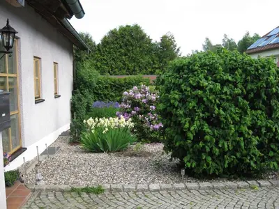 Ein Garten an der Unterkunft Ferienwohnung Spitzner