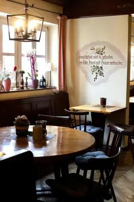 Ein Sitzbereich in der Unterkunft Landhotel Neukirchner Hof