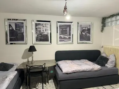 Ein Sitzbereich in der Unterkunft Your flat