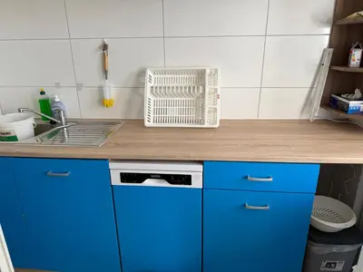 Küche/Küchenzeile in der Unterkunft Ferienwohnung Goldener Drache