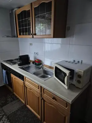 Küche/Küchenzeile in der Unterkunft Ferienwohnung Selb