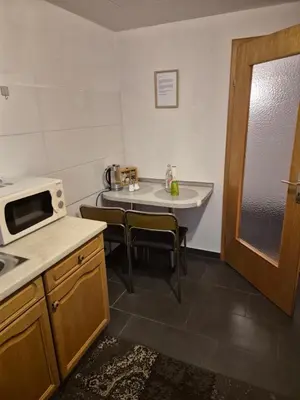 Küche/Küchenzeile in der Unterkunft Ferienwohnung Selb