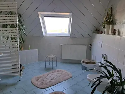 Ein Badezimmer in der Unterkunft Ferienwohnung Panoramablick
