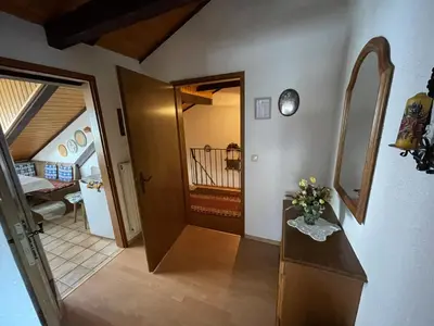 Ein Bett oder Betten in einem Zimmer der Unterkunft Ferienwohnung Jägersruh