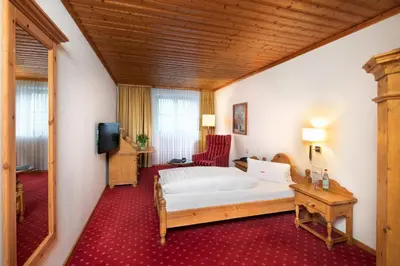 Ein Bett oder Betten in einem Zimmer der Unterkunft Brauereigasthof Jacob Bodenwöhr