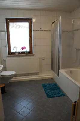 Ein Badezimmer in der Unterkunft Ferienwohnung Sebald