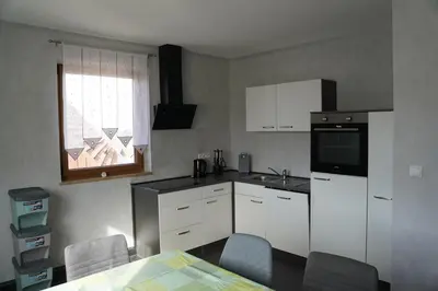 Küche/Küchenzeile in der Unterkunft Ferienwohnung Sebald