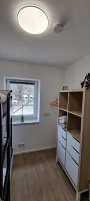 Ein Bett oder Betten in einem Zimmer der Unterkunft gemütliche Ferienwohnung Achteltal