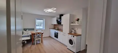 Küche/Küchenzeile in der Unterkunft gemütliche Ferienwohnung Achteltal