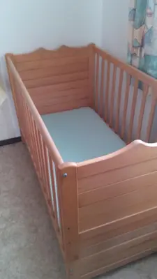 Ein Bett oder Betten in einem Zimmer der Unterkunft Ferien auf dem Bauernhof