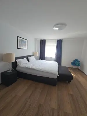 Ein Bett oder Betten in einem Zimmer der Unterkunft Südhang Wohnung bei Mariahilfberg
