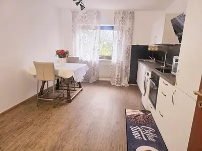 Küche/Küchenzeile in der Unterkunft Südhang Wohnung bei Mariahilfberg