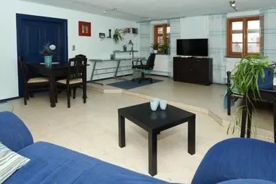 Küche/Küchenzeile in der Unterkunft Ferienwohnung am Wasserschloss