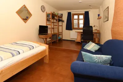 TV/Unterhaltungsangebot in der Unterkunft Ferienwohnung am Wasserschloss