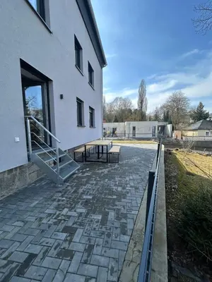 Das Gebäude in dem sich die Ferienwohnung befindet
