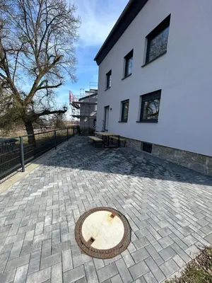 Das Gebäude in dem sich die Ferienwohnung befindet