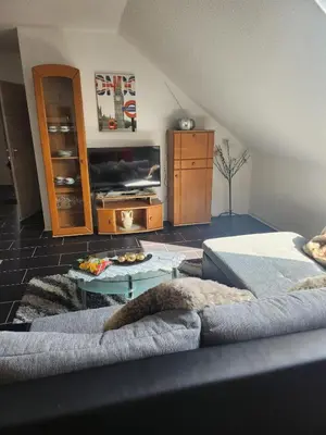 Ein Bett oder Betten in einem Zimmer der Unterkunft Ferienwohnung