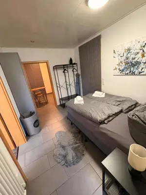 Ein Bett oder Betten in einem Zimmer der Unterkunft Studio One - 5 min to Grafenwöhr