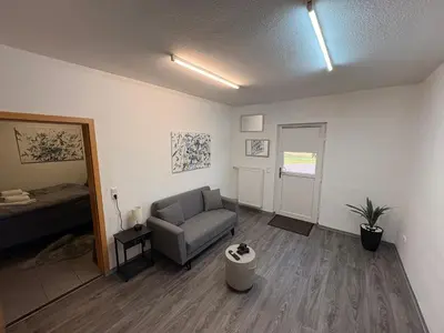 Ein Sitzbereich in der Unterkunft Studio One - 5 min to Grafenwöhr