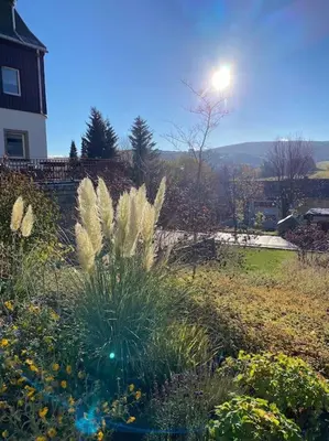 Ein Garten an der Unterkunft Ferienwohnung Keilbergpanorama