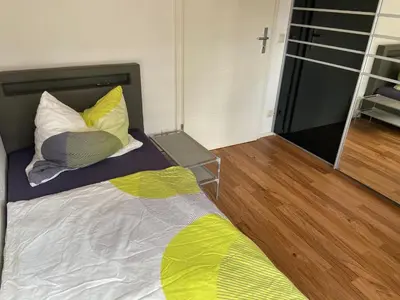 Ein Bett oder Betten in einem Zimmer der Unterkunft Fewo Floss Oberer Berg