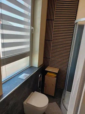 Ein Badezimmer in der Unterkunft Waldquelle 1