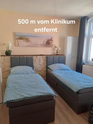 Ein Bett oder Betten in einem Zimmer der Unterkunft Waldquelle 1