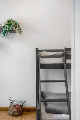 Ein Bett oder Betten in einem Zimmer der Unterkunft Schlossblick