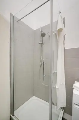 Ein Badezimmer in der Unterkunft Schlossblick