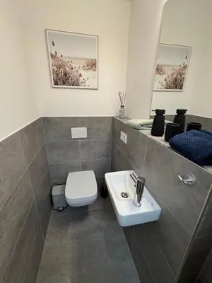 Ein Badezimmer in der Unterkunft bayreuthome - Megaschönes, großzügiges City Apartment mit Balkon und 3 Schlafzimmern