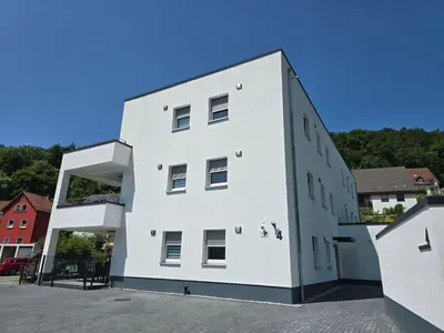 Das Gebäude in dem sich die Ferienwohnung befindet