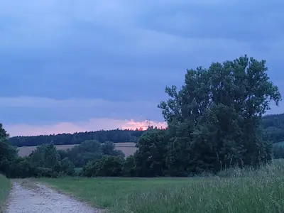 Naturlandschaft in der Nähe des Campingplatzes