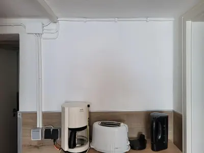 Kaffee-/Teezubehör in der Unterkunft Rosenhof Stellplatz für Wohnmobil oder Wohnwagen im Innenhof, und Zeltmöglichkeit mit eigenem Zelt auf unserer Zeltwiese