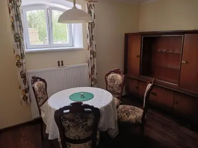 Ein Sitzbereich in der Unterkunft Holiday Apartment with Garden View