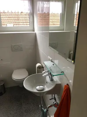 Ein Badezimmer in der Unterkunft Ferienwohnung in Furth im Wald