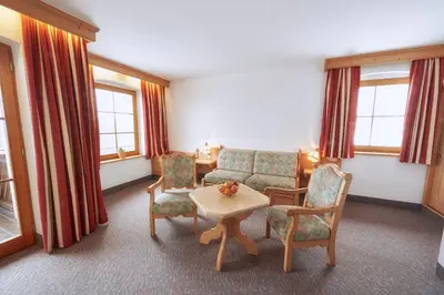 Ein Sitzbereich in der Unterkunft Ferienappartements Rausch